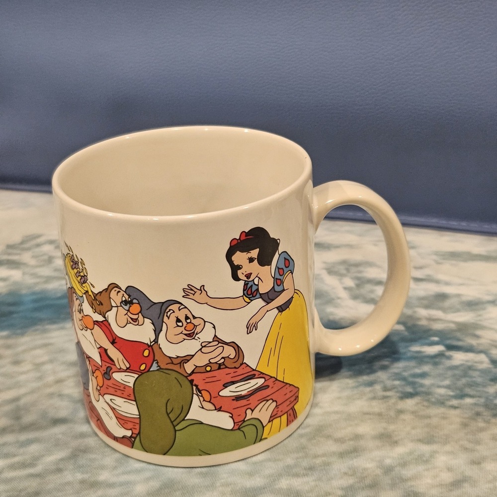 Vintage 1987 Applause Snow White 50th Anniversary‎ Disney Coffee Mug Cup